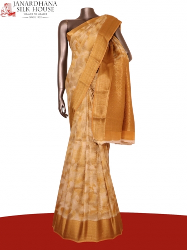 Pure Shaded Brocade Zari Crepe Silk Saree